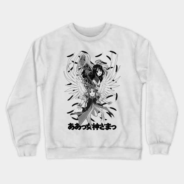 Goddess Sisters (black) Crewneck Sweatshirt by geekingink